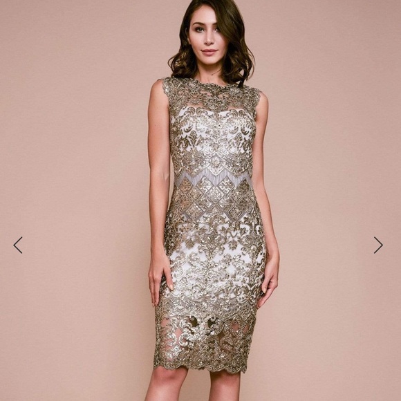 Tadashi Shoji Sleeveless Sequin Cocktail Dress - Picture 1 of 13